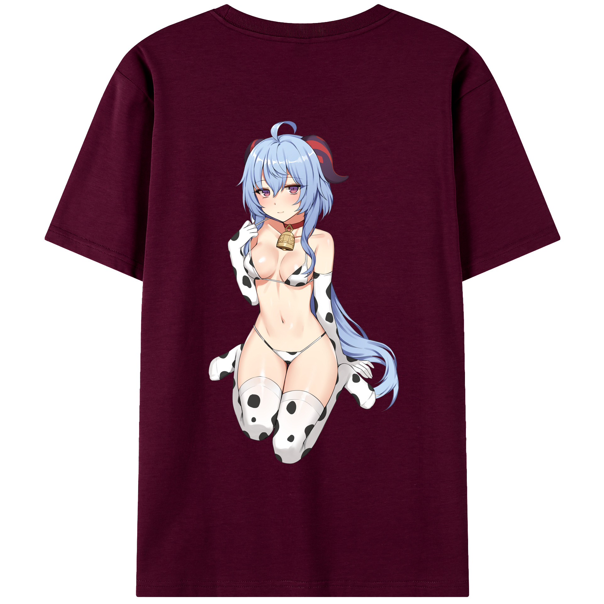 げんし神 甘雨 かんう genshin Ganyu レディース半袖Tシャツ(バックプリント)